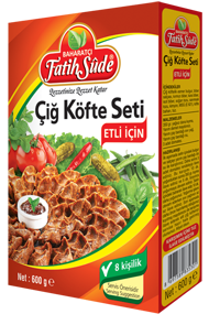 ÇİĞ KÖFTE SETİ ETLİ İÇİN 600 g